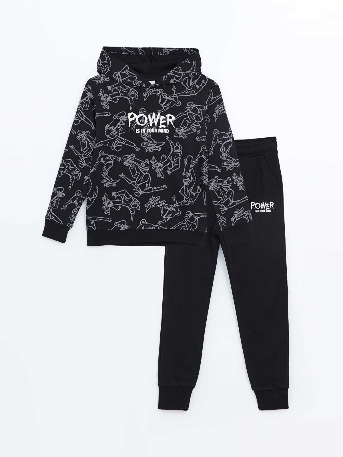 LCW Kids Hooded Boys' Tracksuit Set - W48278Z4-CVL | LC Waikiki