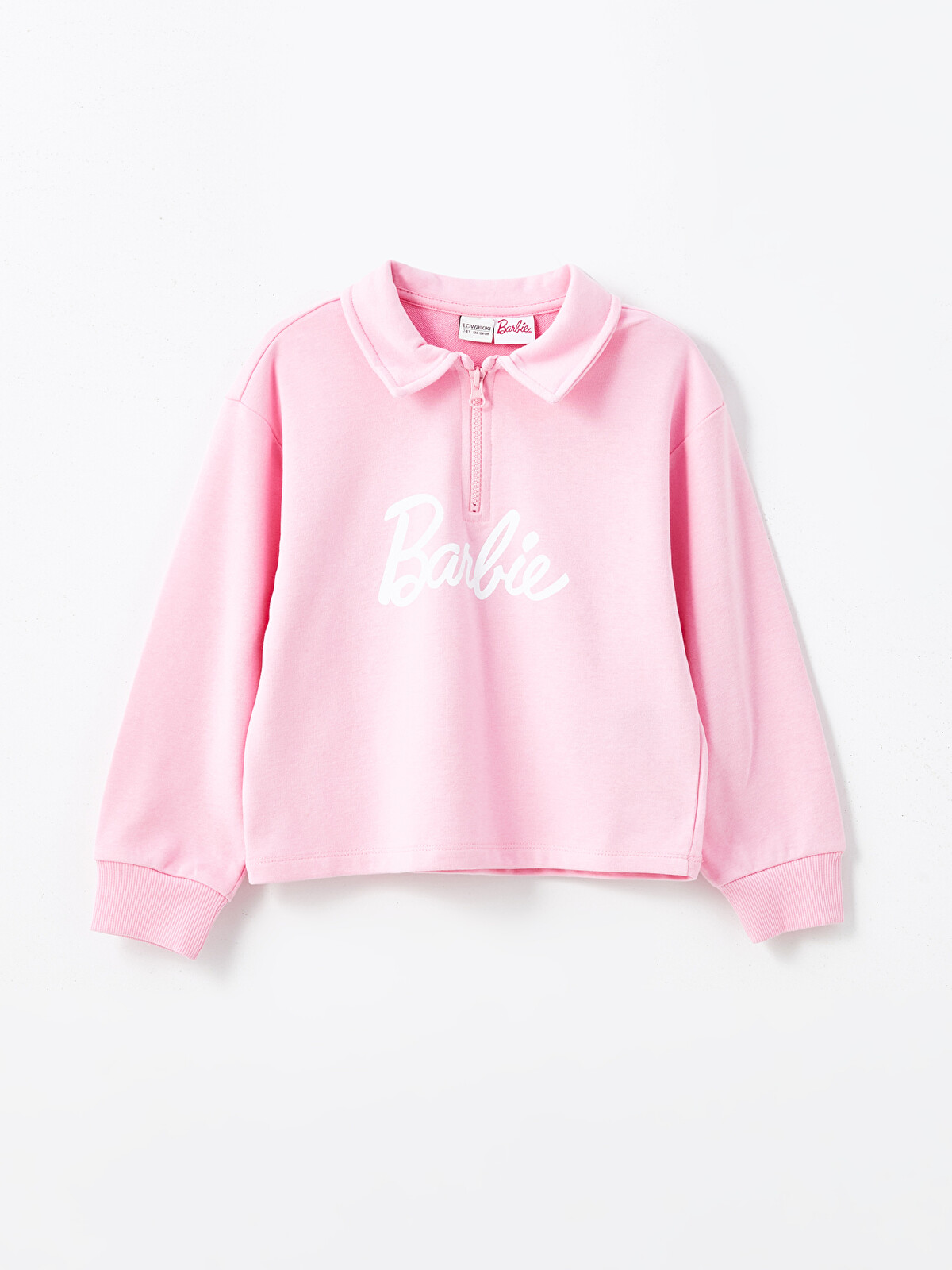 LCW Kids Polo Neck Barbie Printed Girls' Tracksuit Set - W4AQ22Z4 LCW Kids Polo Neck Barbie Printed Girls' Tracksuit Set - W4AQ22Z4