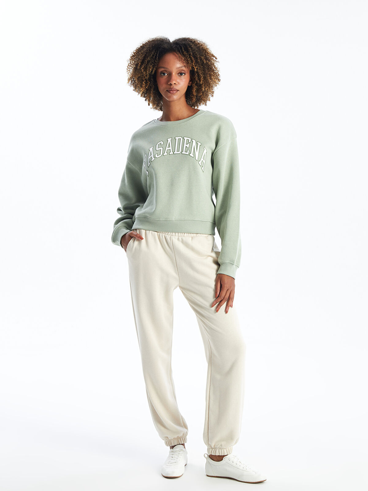 XSIDE Crew Neck Printed Women's Sweatshirt -W4BI47Z8-Y0W