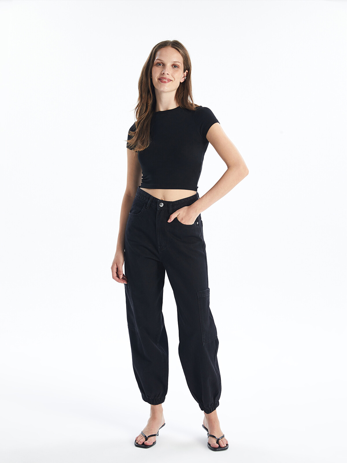 LCW Jeans Jogger Kadın Jean Pantolon - W4BN84Z8-327 | LC Waikiki