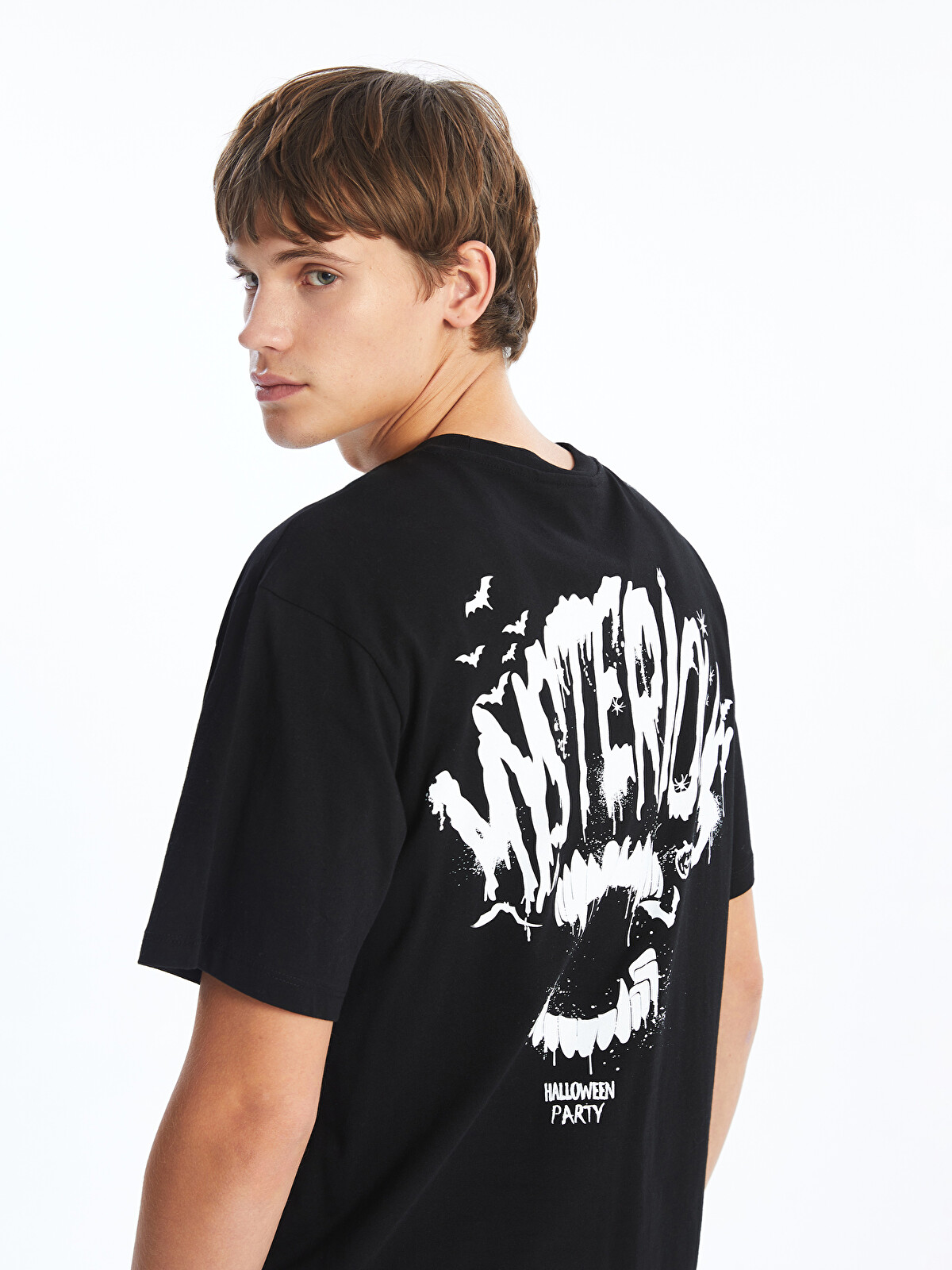 00'sKISSキッスTHE FAREWELL TOURスタッフTシャツ黒白XL XSIDE H12 Bisiklet Yaka Kısa Kollu Baskılı Penye Erkek Tişört