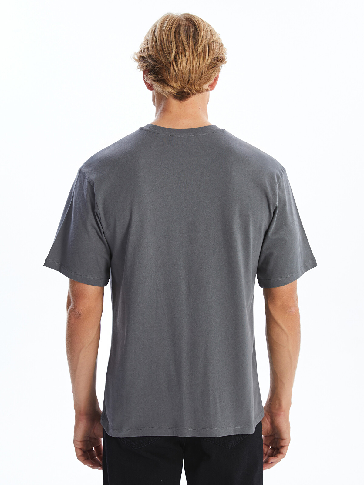 XSIDE Crew Neck Short Sleeve Printed Combed Cotton Men's T-shirt