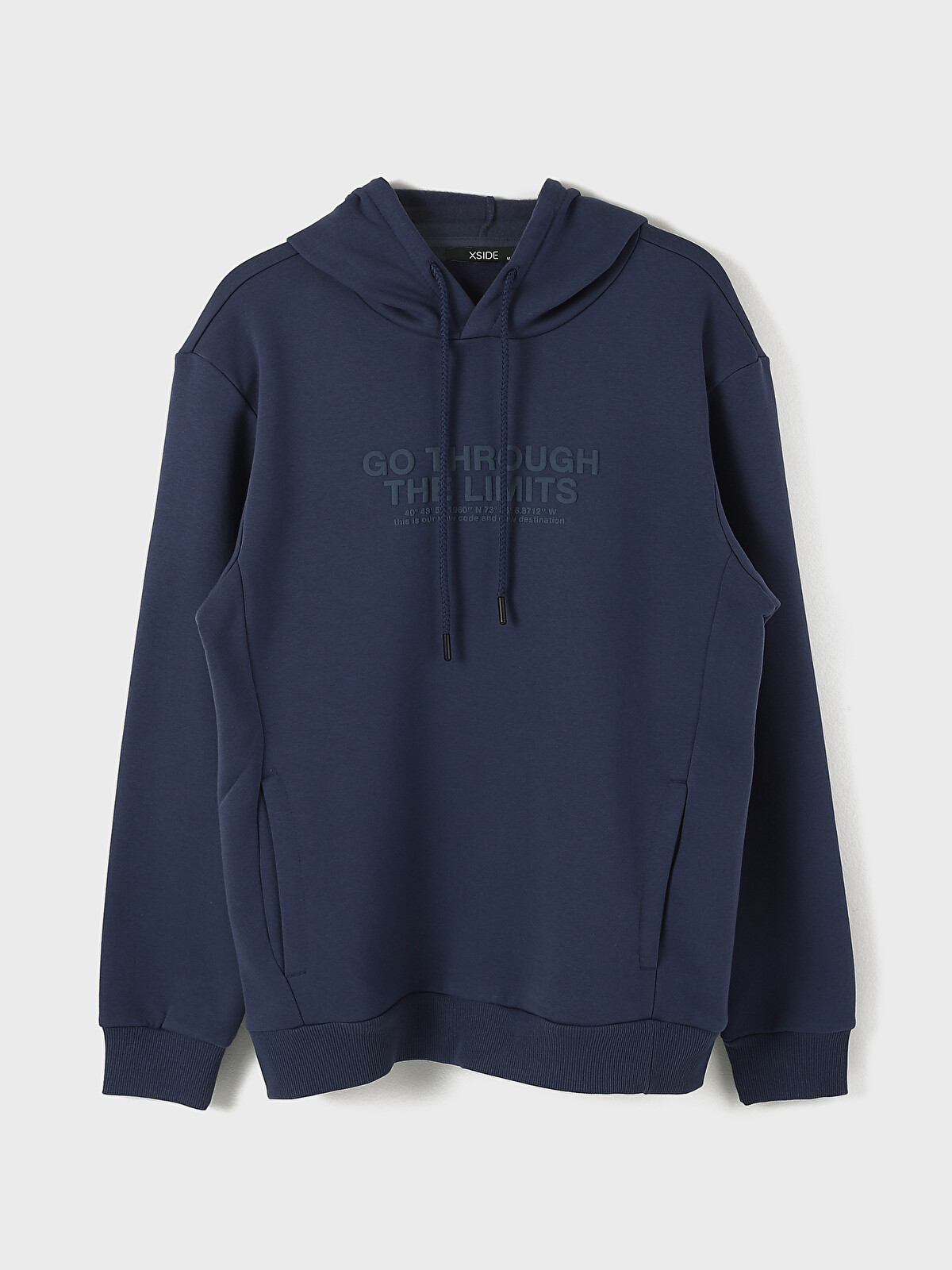 XSIDE Uzun Kollu Baskılı Erkek Kalın Hoodie - W4CN87Z8-R41 | LC