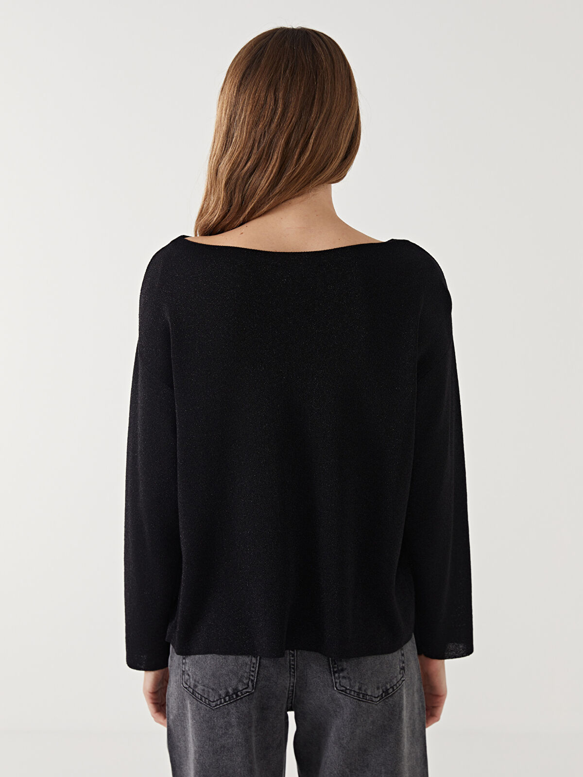 LCW Vision Slash Neck Women's Knitwear Sweater -W4DJ75Z8-CVL