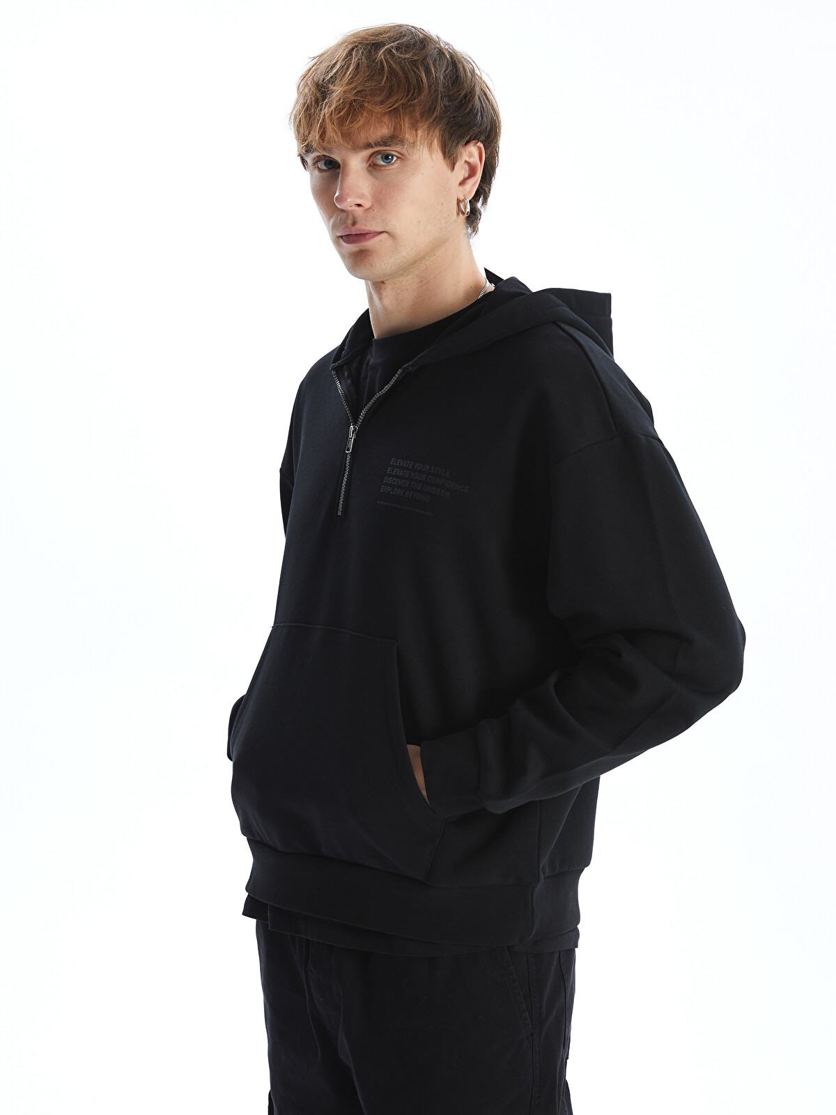 XSIDE Long Sleeve Printed Men's Thick Hoodie - W4EA00Z8-CVL | LC
