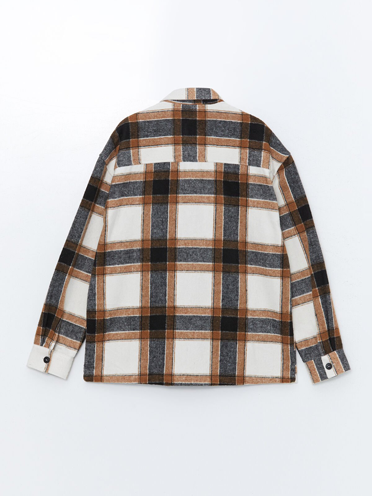 ジャケット・アウター Tartan Check Long Shirt Jacket Kwoki Women's Long Plaid Shirt Jacket Casual Loose Fit