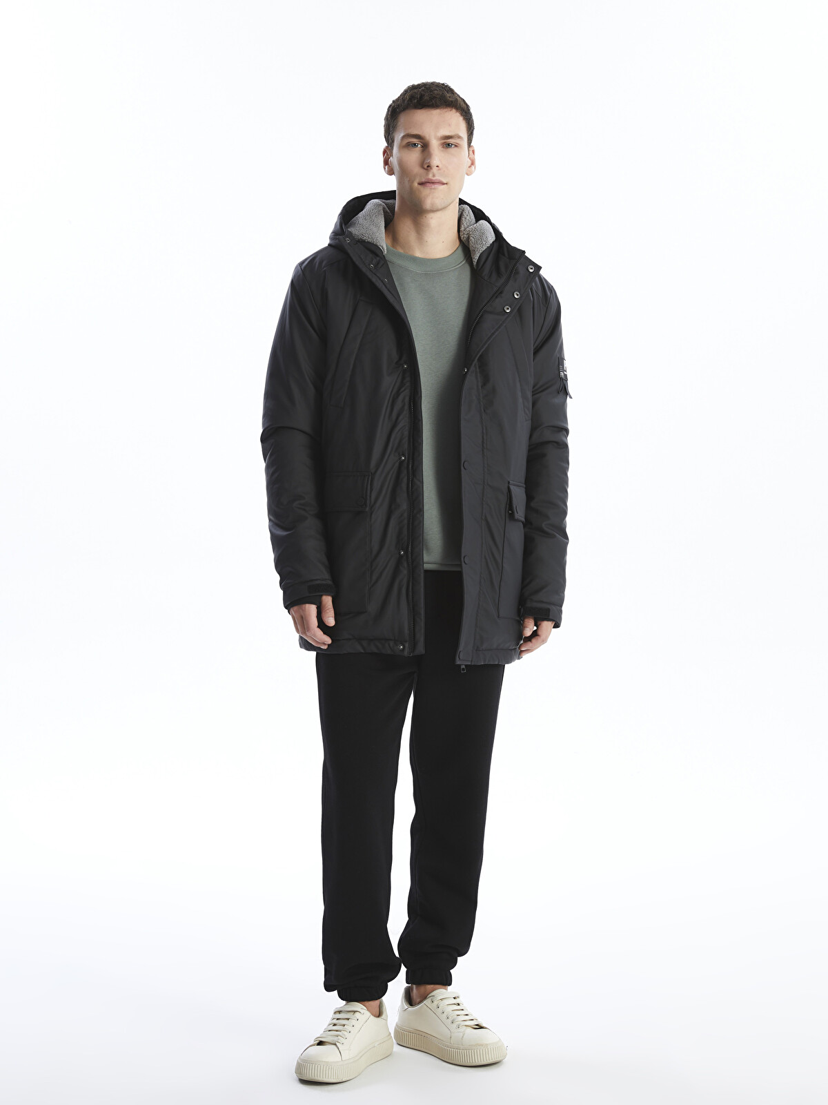 XSIDE Parka pentru Bărbați cu Glugă, Croială Regulară - W4EK69Z8