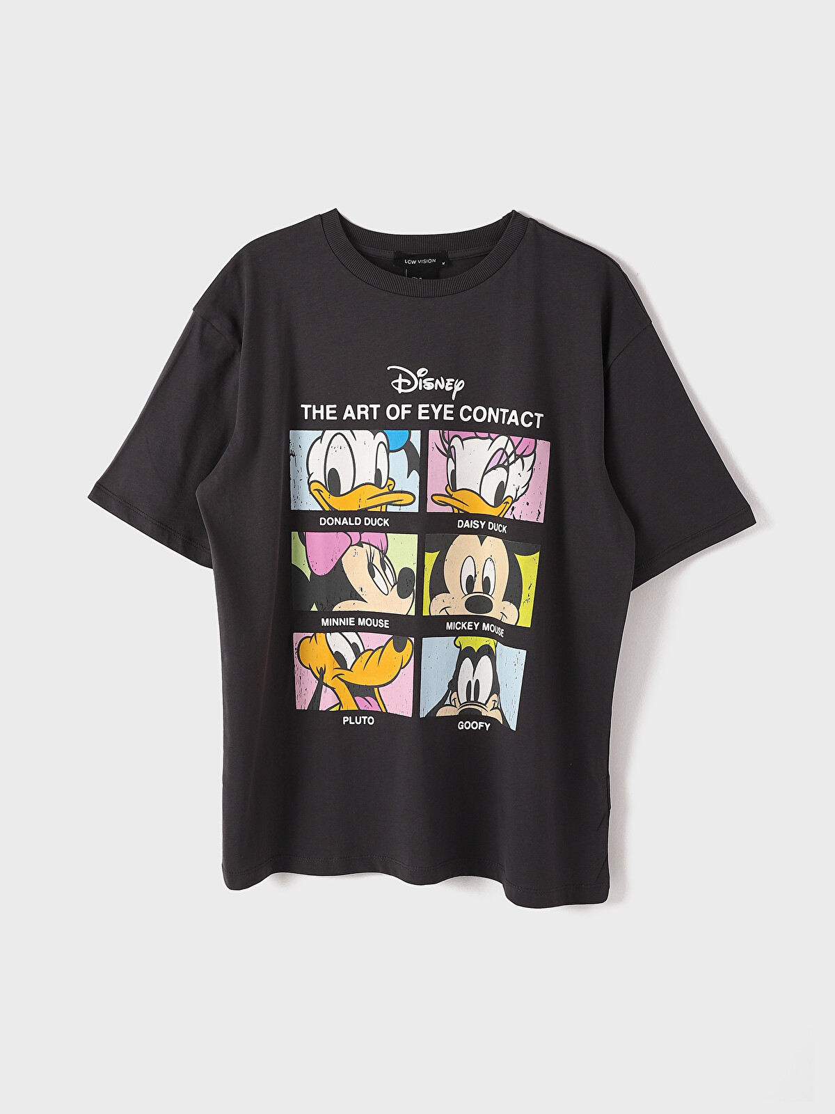 わた LCW Vision Crew Neck Mickey Mouse Printed Women's T-shirt