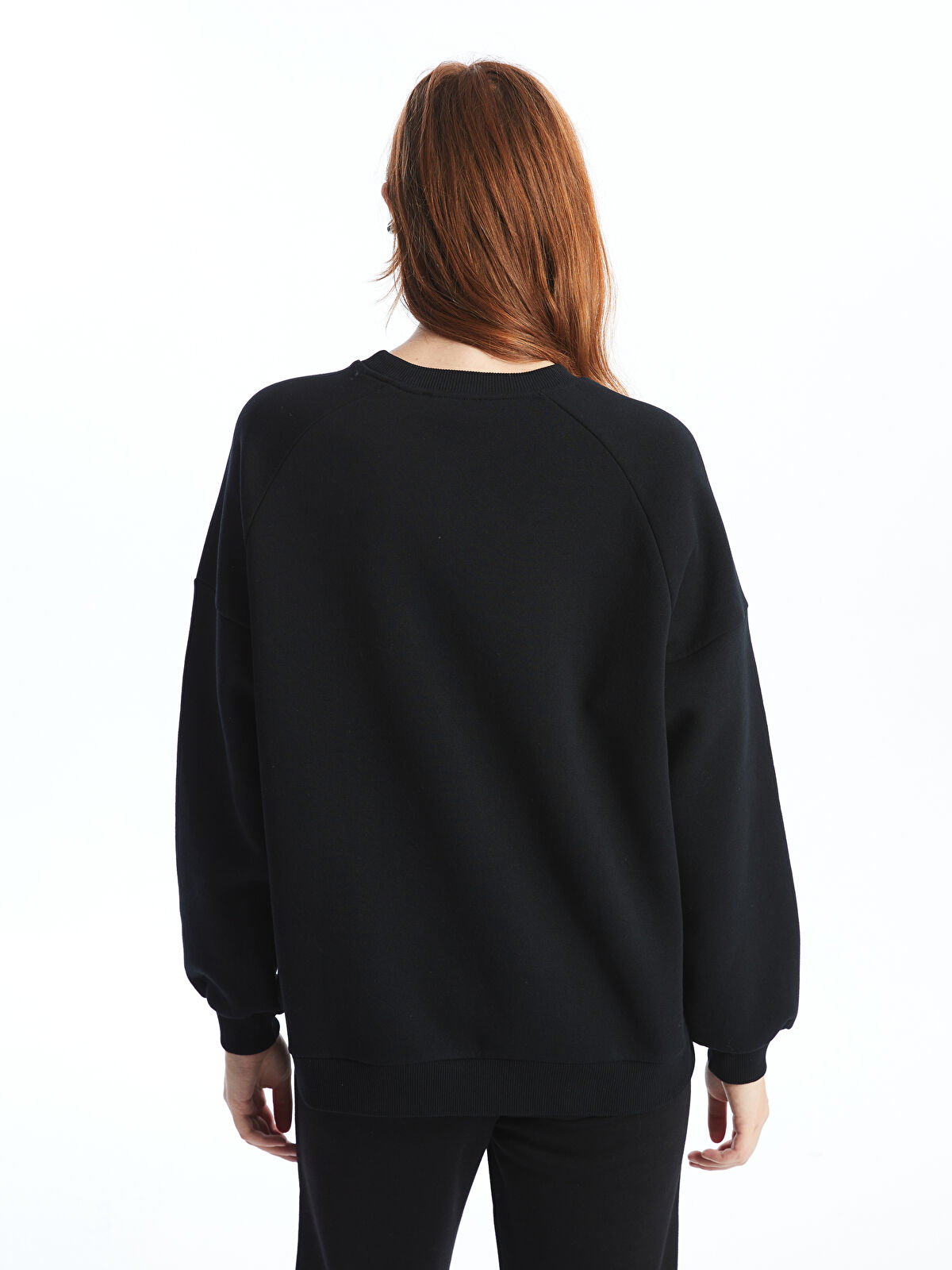 XSIDE Crew Neck Oversize Women's Thick Sweatshirt - W4H309Z8-CVL