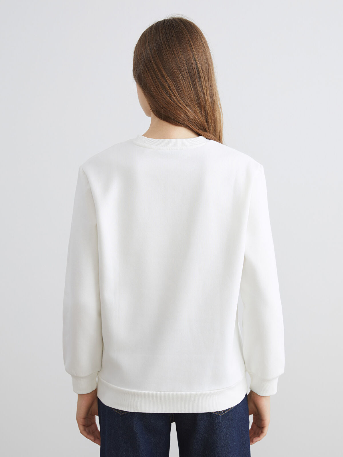 XSIDE Crew Neck Printed Women's Thick Sweatshirt -W4HC06Z8
