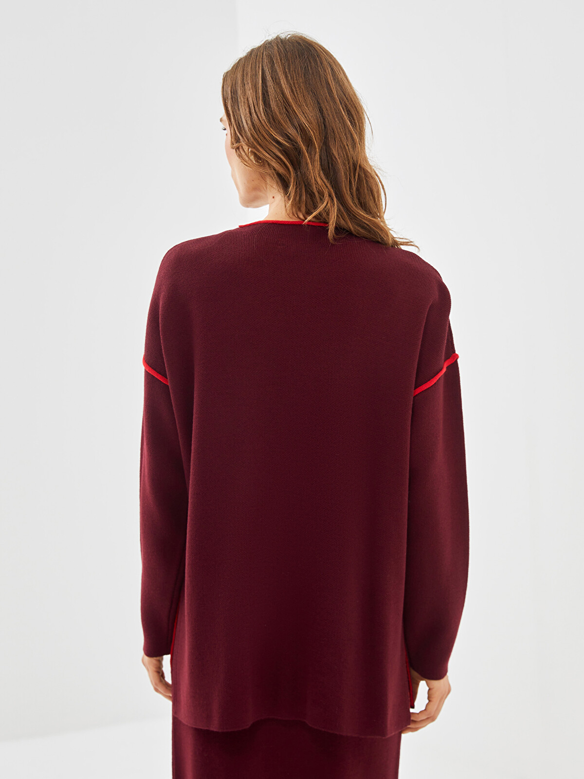 LCWAIKIKI Classic Funnel Neck Women's Knit Sweater - W4I381Z8-JEX