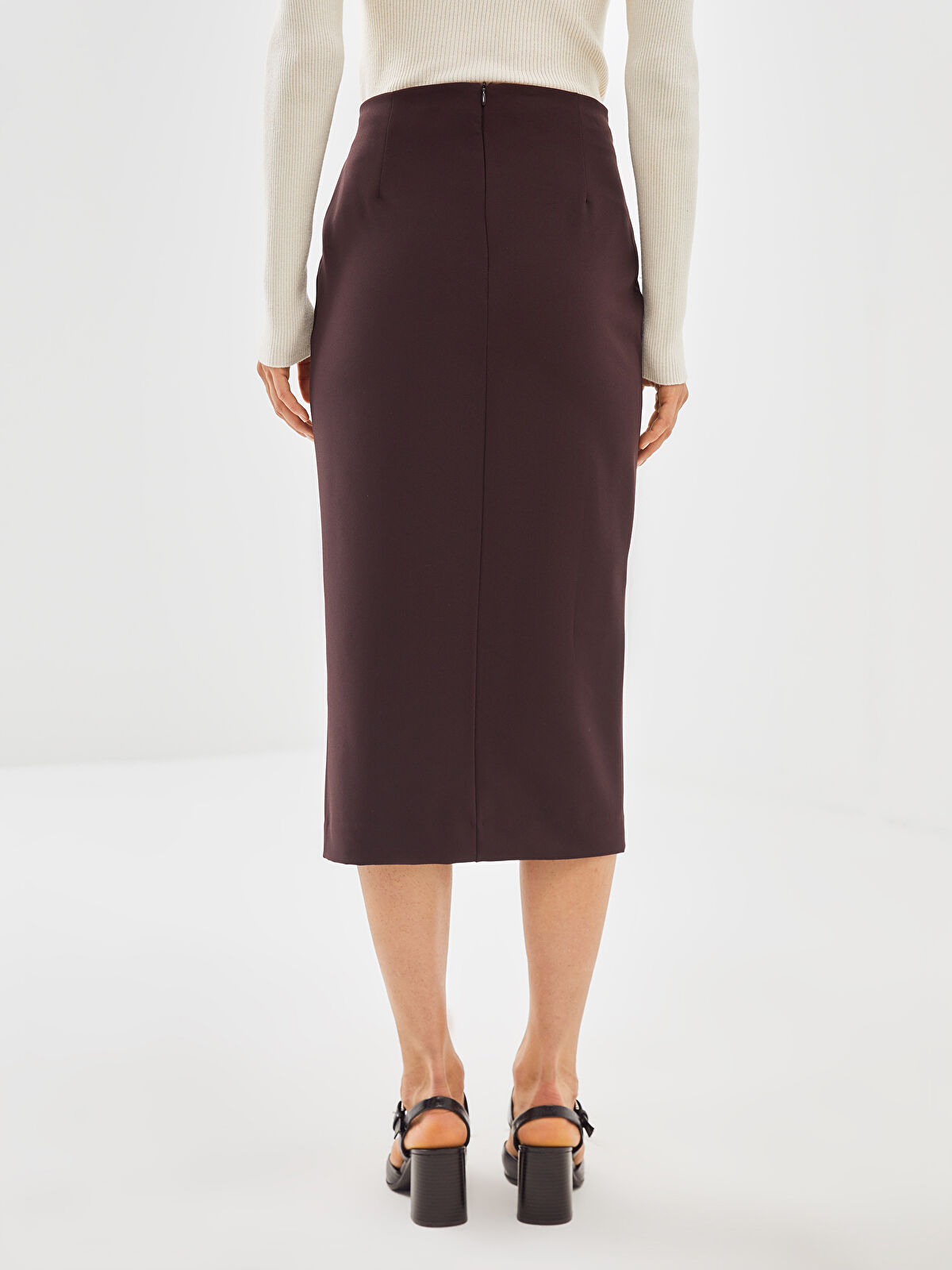 LCWAIKIKI Classic Slim Fit Women's Pencil Skirt -W4JE42Z8