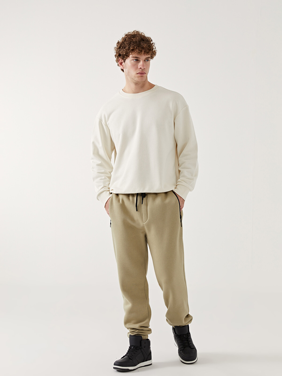 XSIDE Regular Fit Men's Thick Jogger Sweatpants - W4L066Z8-J2K