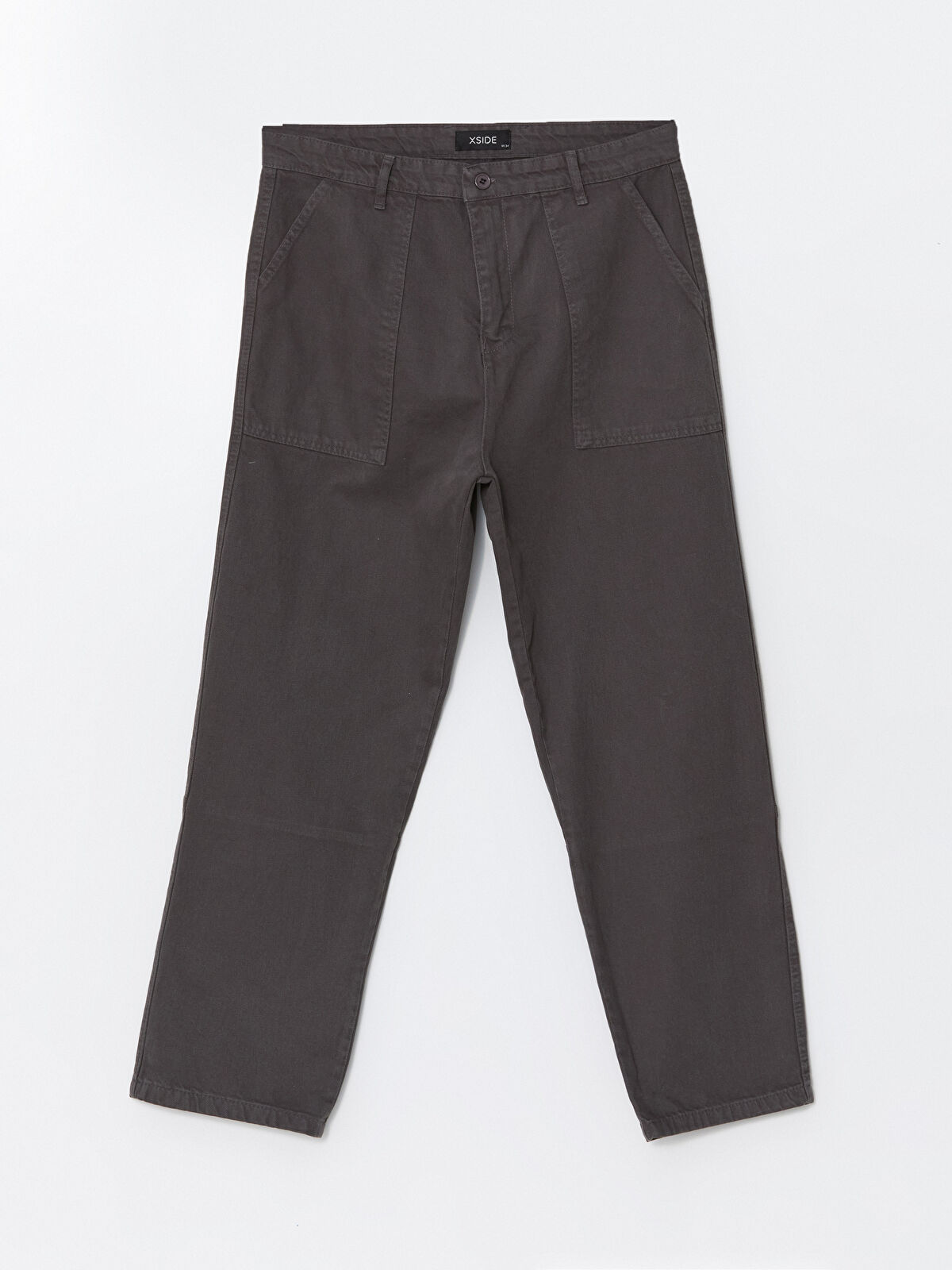メンズウェア Black Watch Wide Pants XSIDE Antrasit Standart Kalıp Gabardin Erkek Pantolon - W4L190Z8