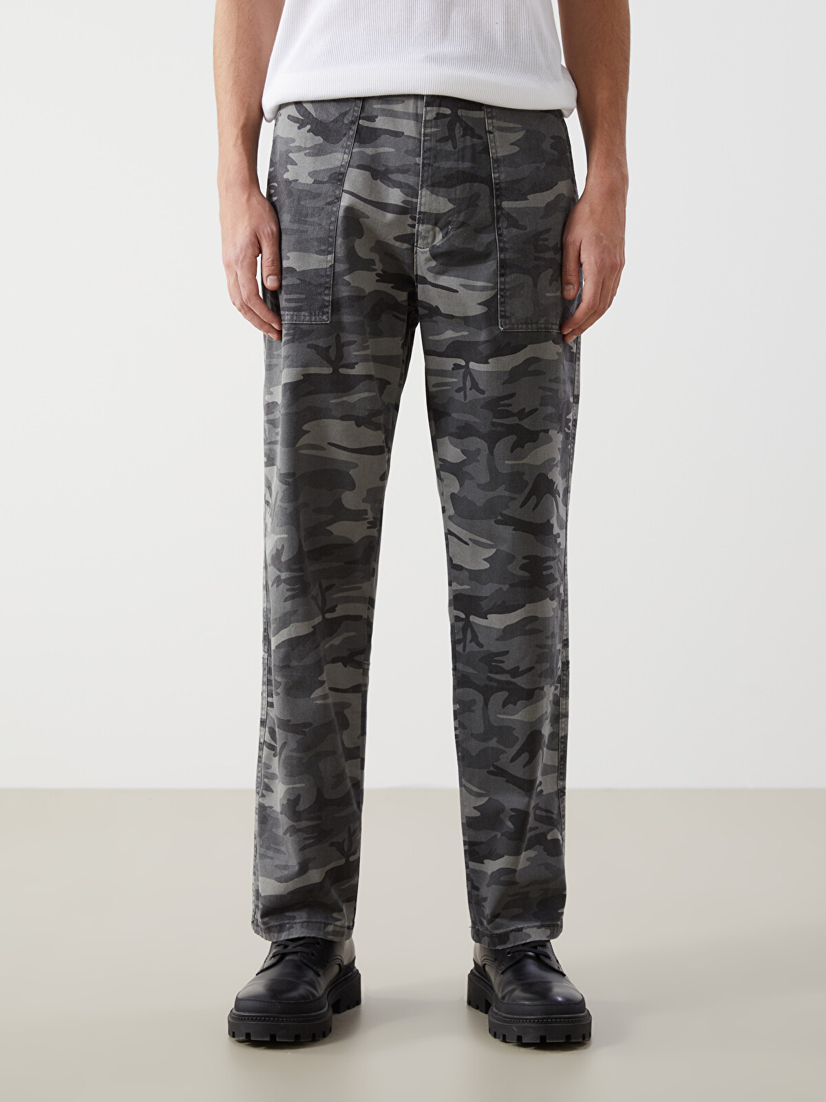 XSIDE Standart Kalıp Gabardin Erkek Pantolon - W4LO07Z8-F9C | LC