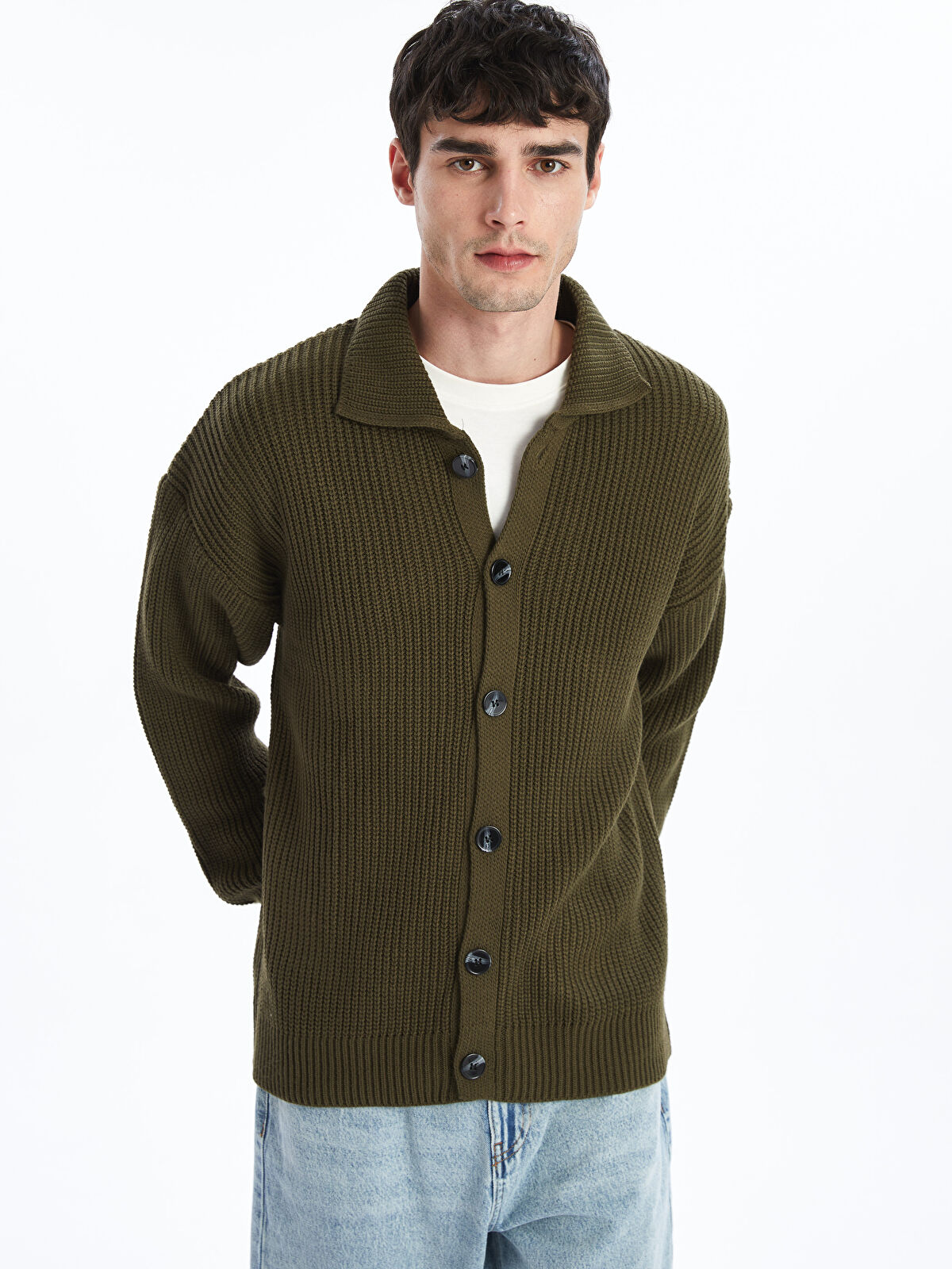 XSIDE Standard Fit Jacket Neck Men's Knitwear Cardigan