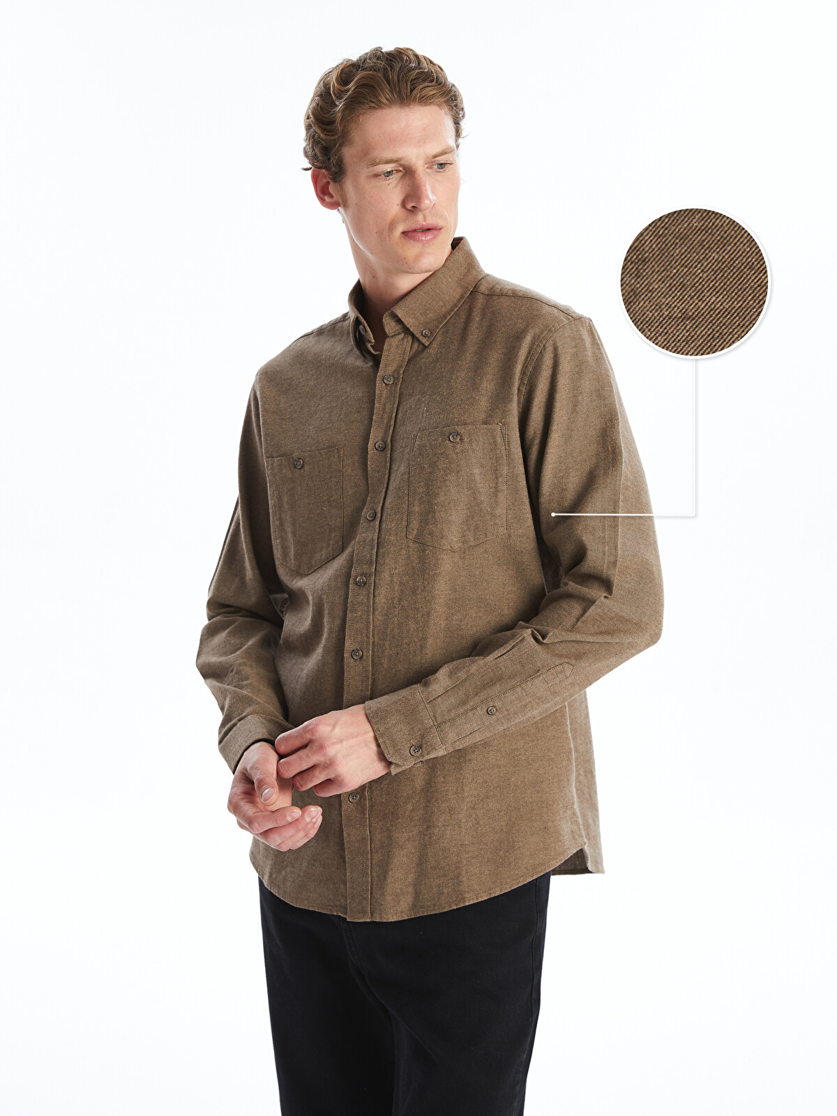 LCWAIKIKI Classic Regular Fit Uzun Kollu Gabardin Erkek Gömlek