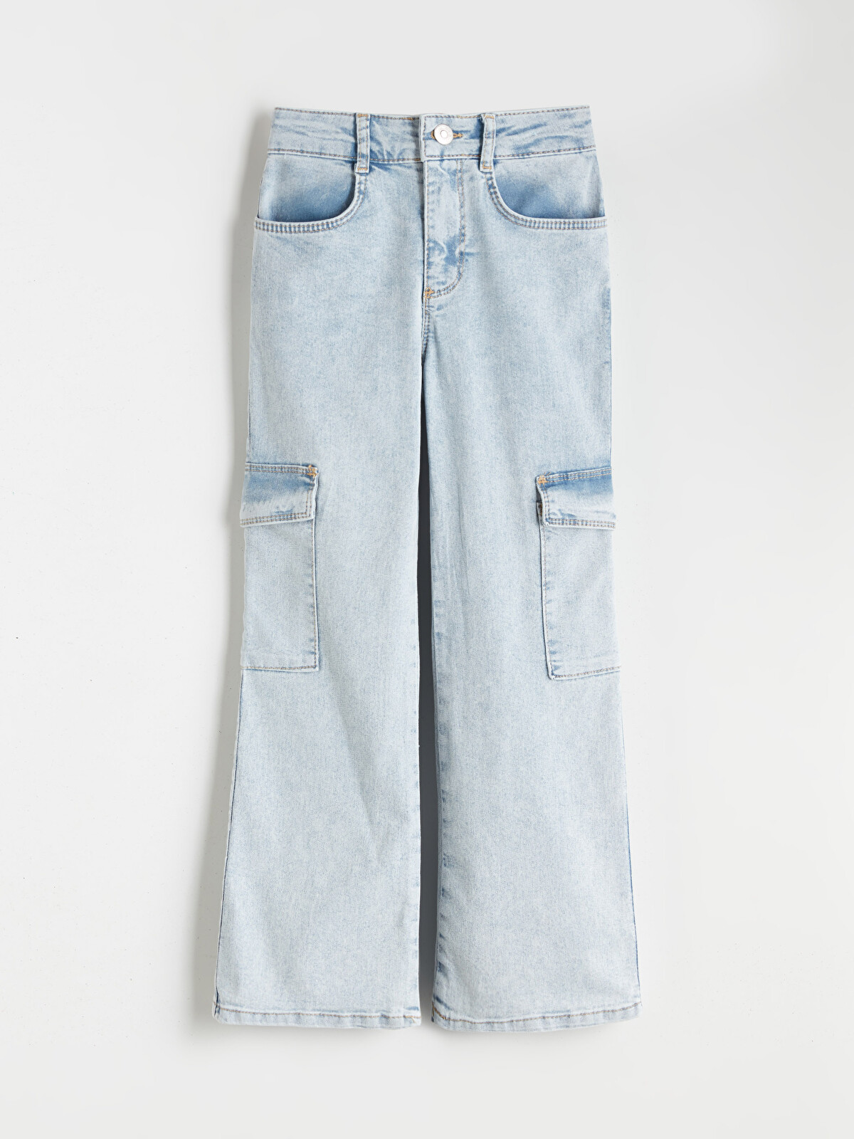 LCW Kids İspanyol Paça Kız Çocuk Jean Pantolon