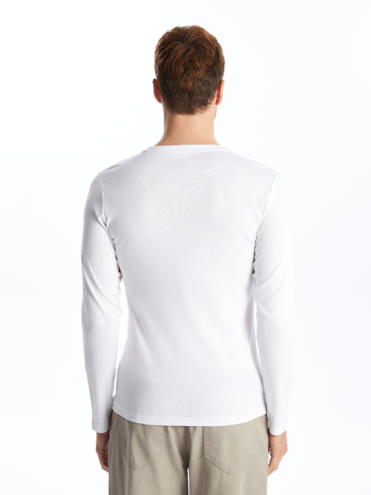 LCWAIKIKI Basic Crew Neck Long Sleeve Jersey Men's T-shirt