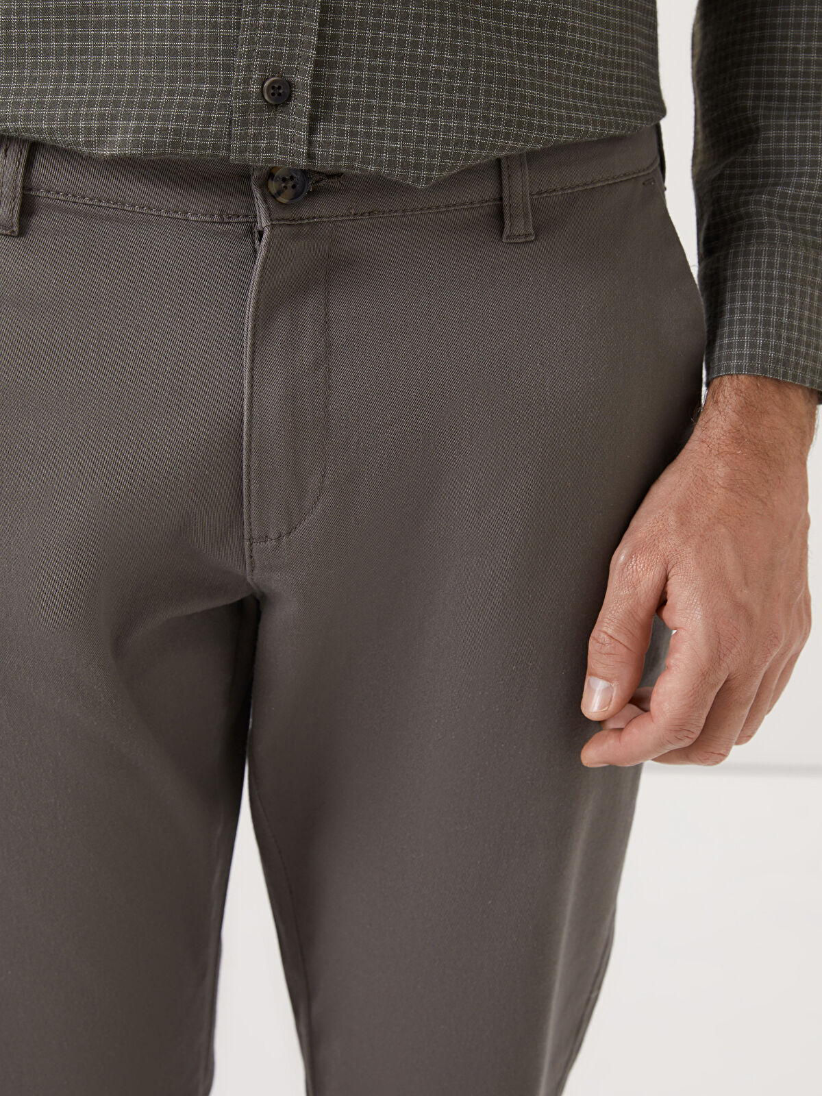 Kahverengi Standart Kalıp Erkek Chino Pantolon - S50564Z8 Kahverengi Standart Kalıp Erkek Chino Pantolon - S50564Z8