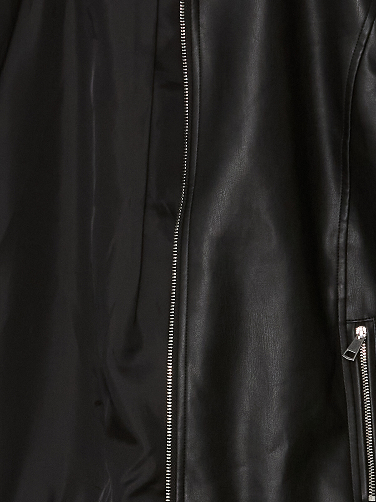 LCWAIKIKI Classic Collared Neck Women's Faux Leather Jacket