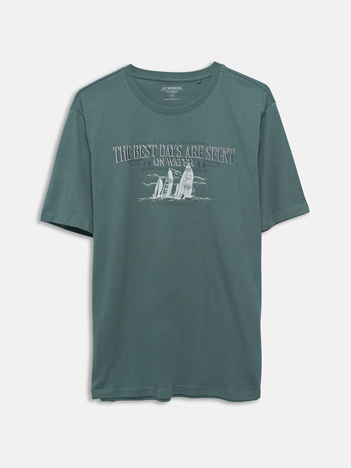 LCWAIKIKI Classic Crew Neck Printed Jersey Men's T-Shirt