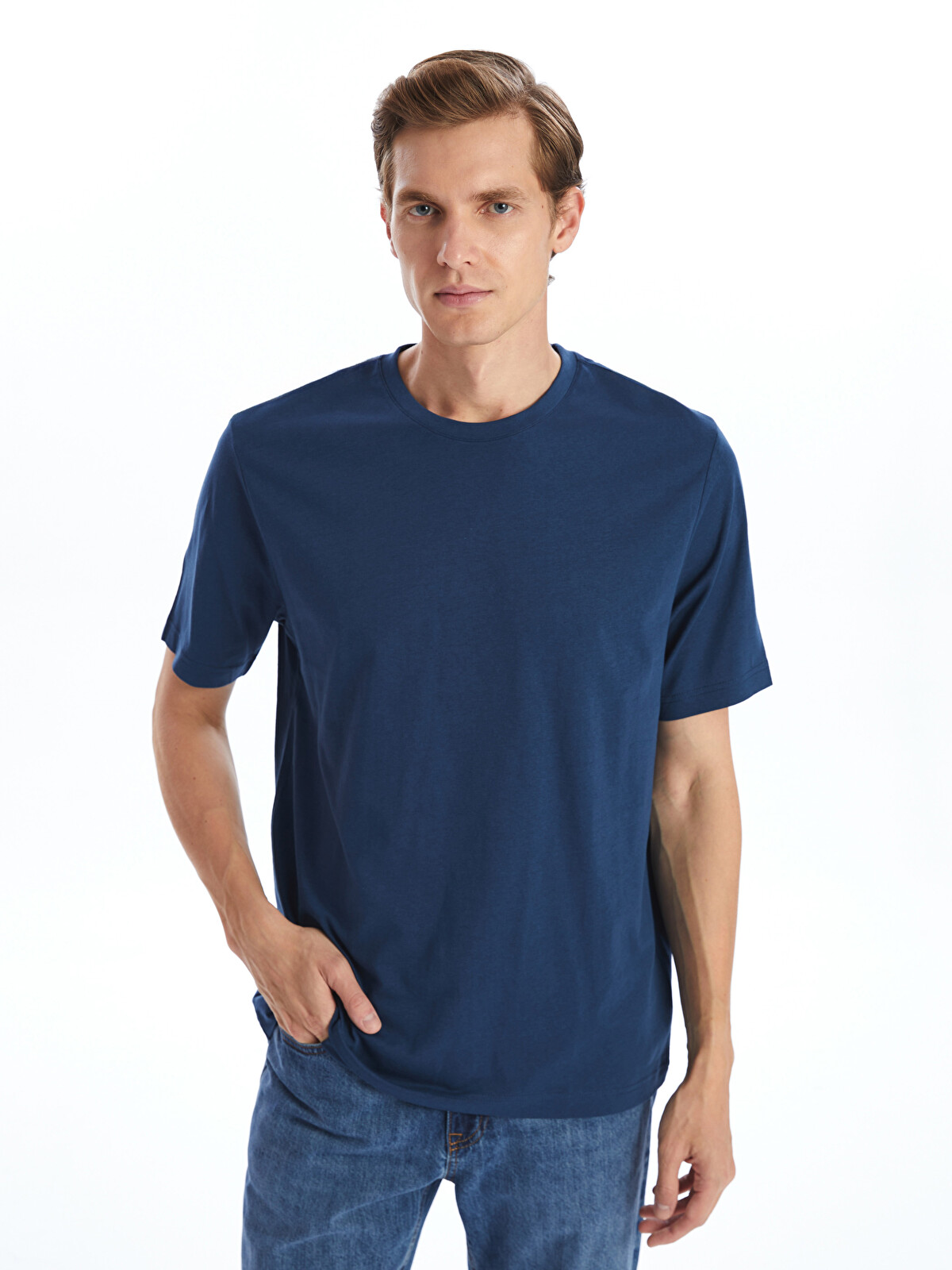 LCWAIKIKI Basic Crew Neck Jersey Men's T-Shirt