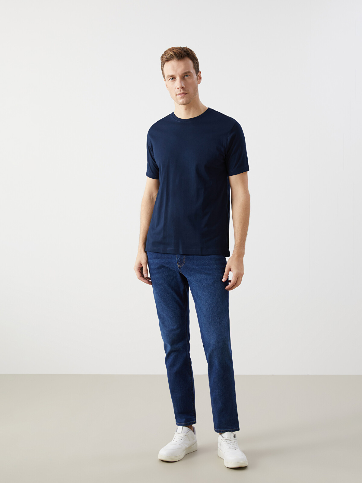 LCWAIKIKI Basic Crew Neck Jersey Men's T-Shirt