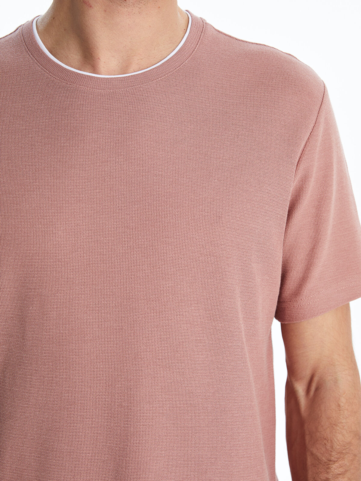 Crew Neck Short Sleeve Men's T-Shirt -S50840Z8-GTW - LC Waikiki
