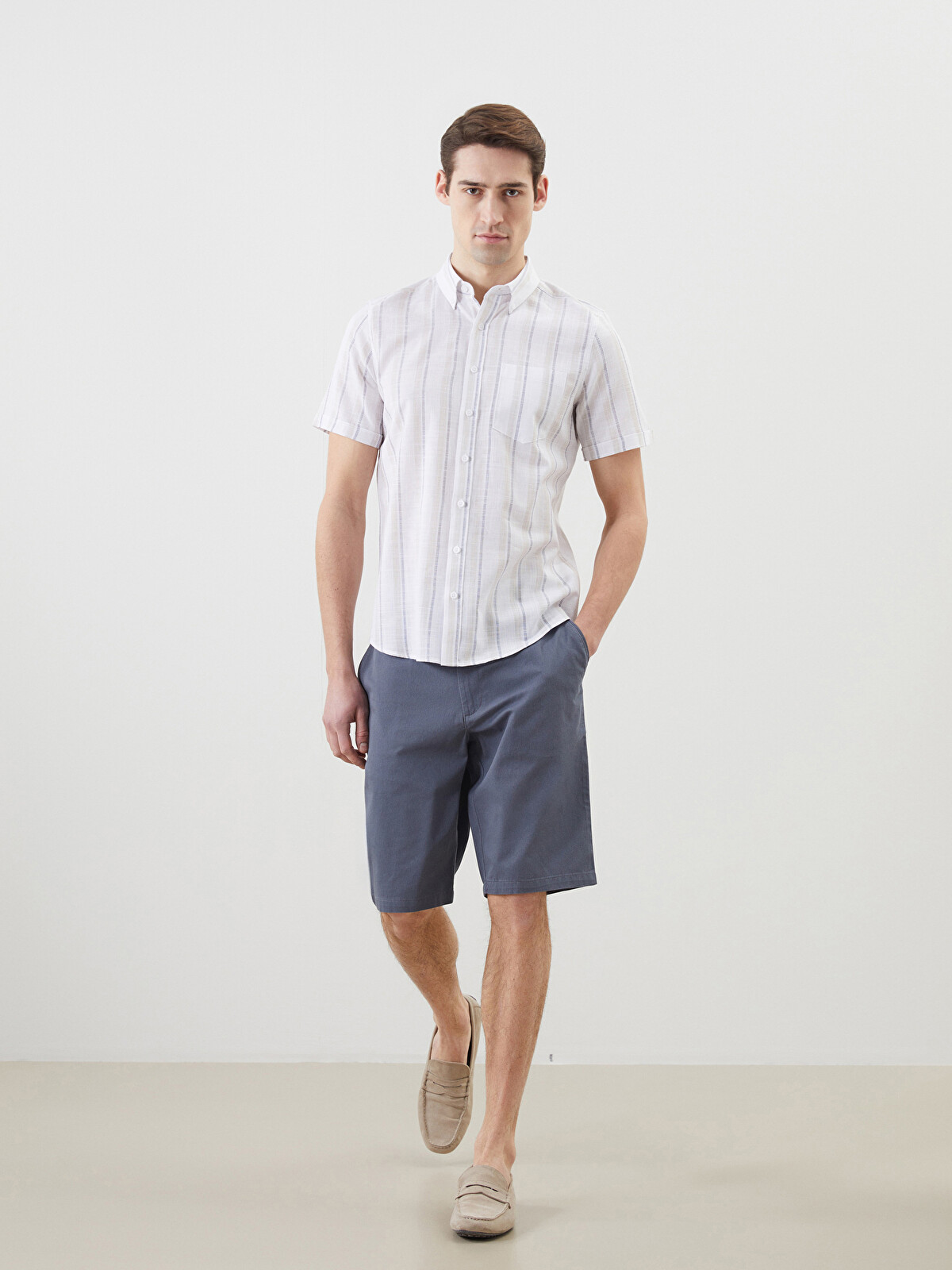 LCWAIKIKI Classic Regular Fit Gabardine Men's Shorts - S51095Z8
