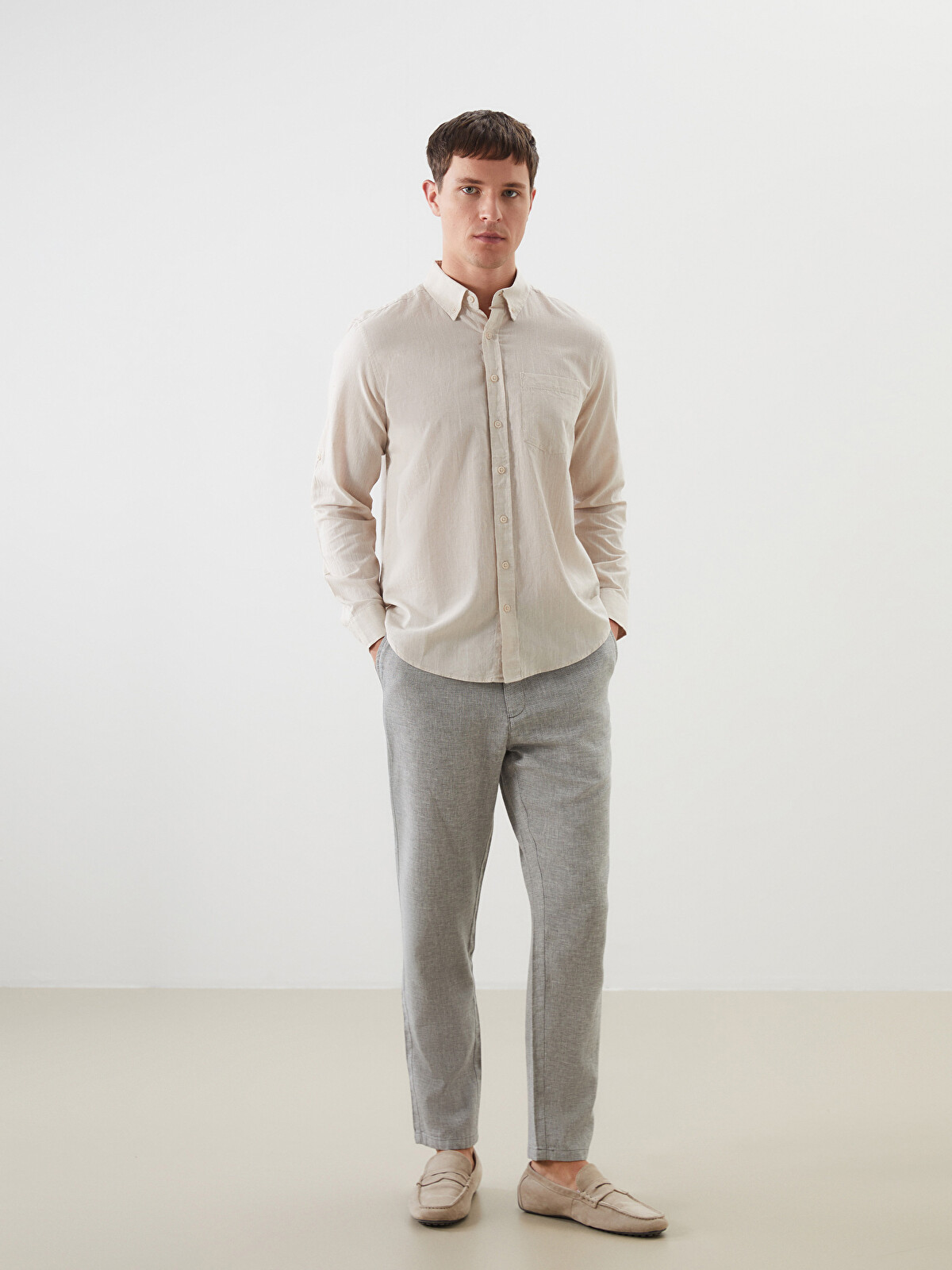 LCWAIKIKI Classic Pantaloni chino Kaki Bărbat - S51104Z8-P5X | LC