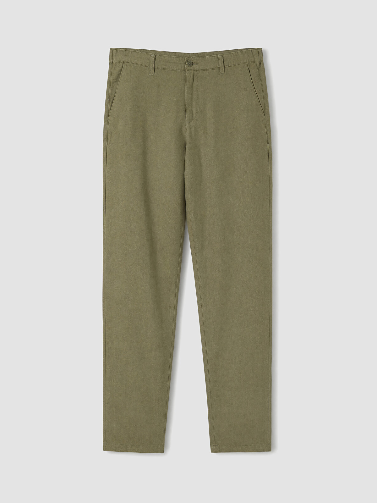 LCWAIKIKI Classic Regular Fit Linen Blend Men's Chino Trousers