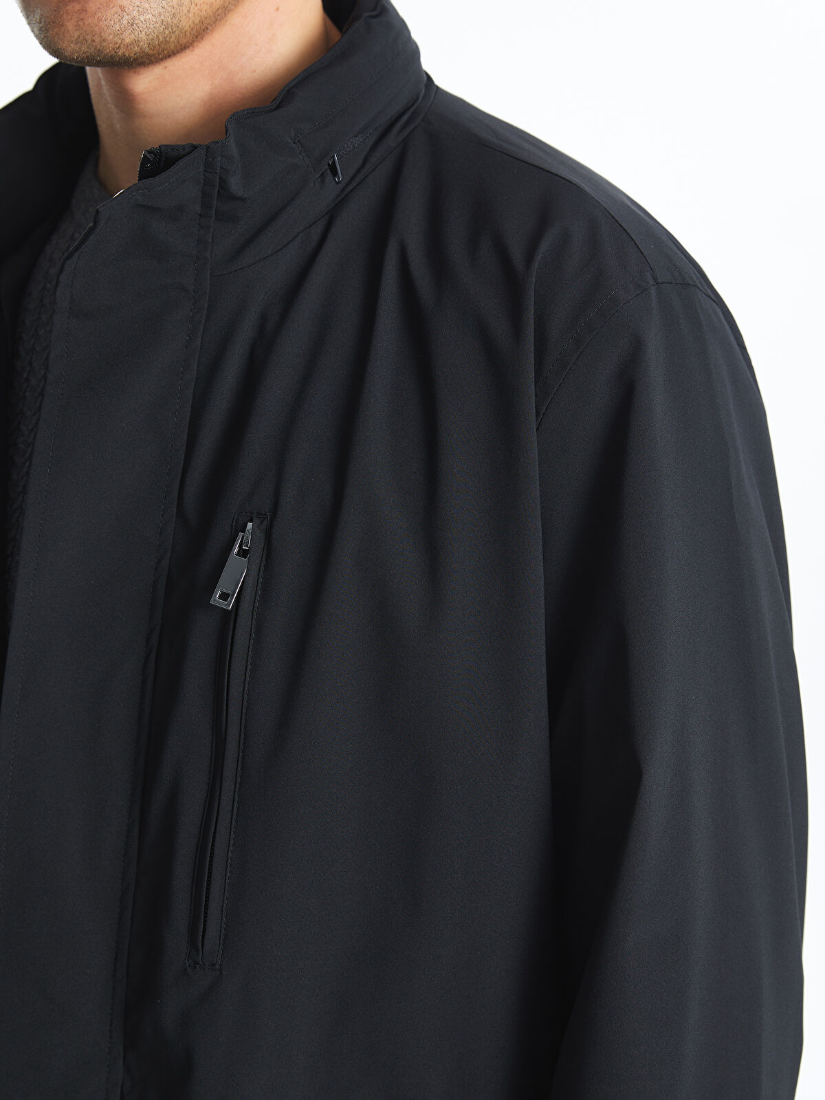 SOUTHBLUE Siyah Standart Kalıp Kapüşonlu Erkek Mont - S51177Z8-CVL