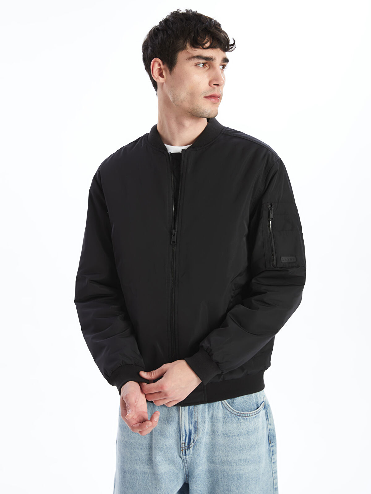 XSIDE Standart Kalıp Kolej Yaka Erkek Bomber Mont - S51419Z8-CVL | LCW