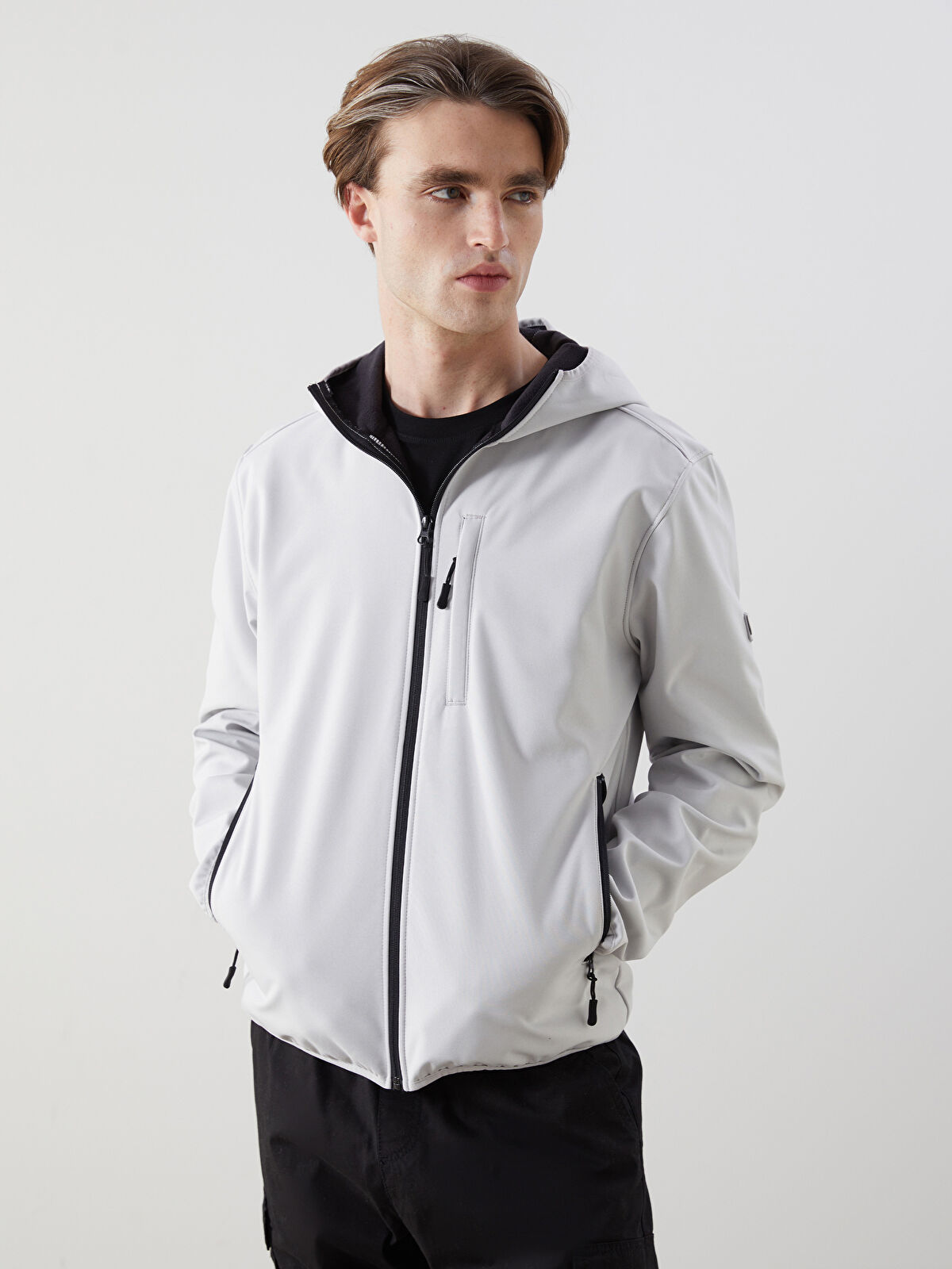 XSIDE Gri Standart Kalıp Kapüşonlu Erkek Mont - S51432Z8-VD7 | LCW