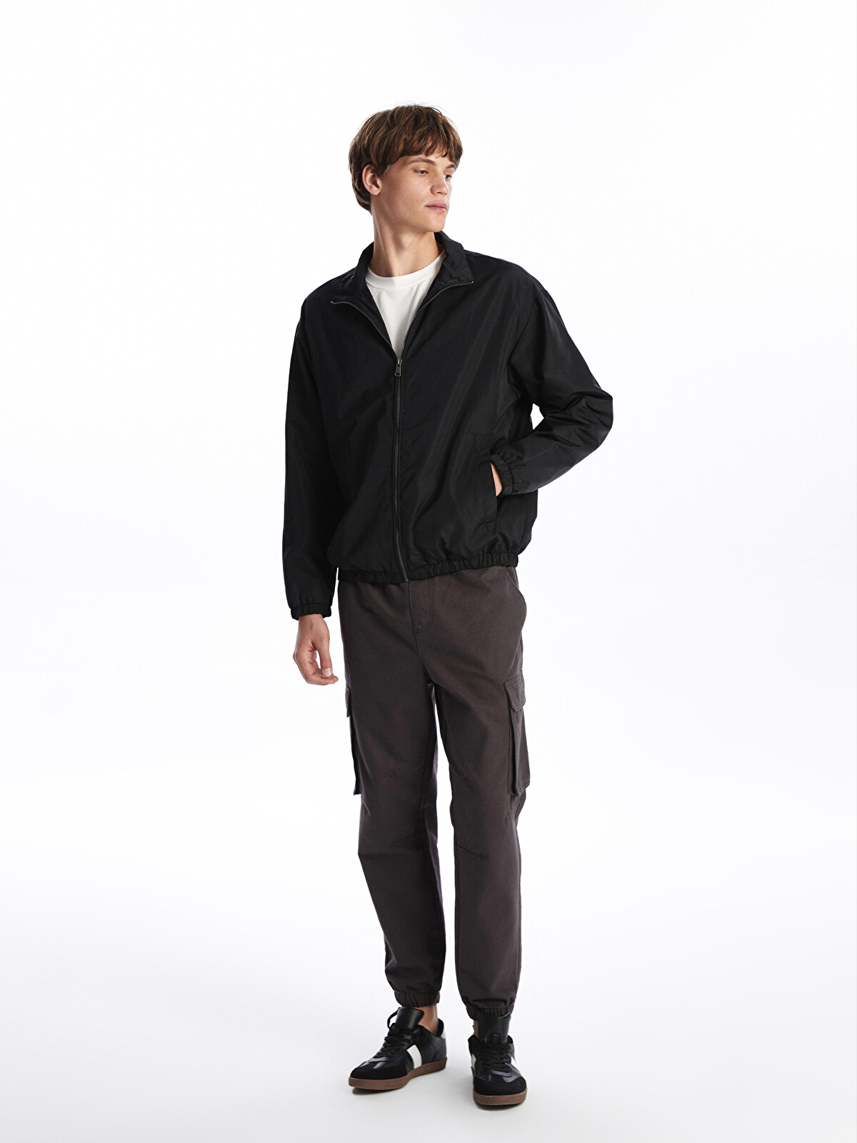 XSIDE Relaxed Fit Mock Neck Men's Jacket - S51442Z8-CVL | LC Waikiki