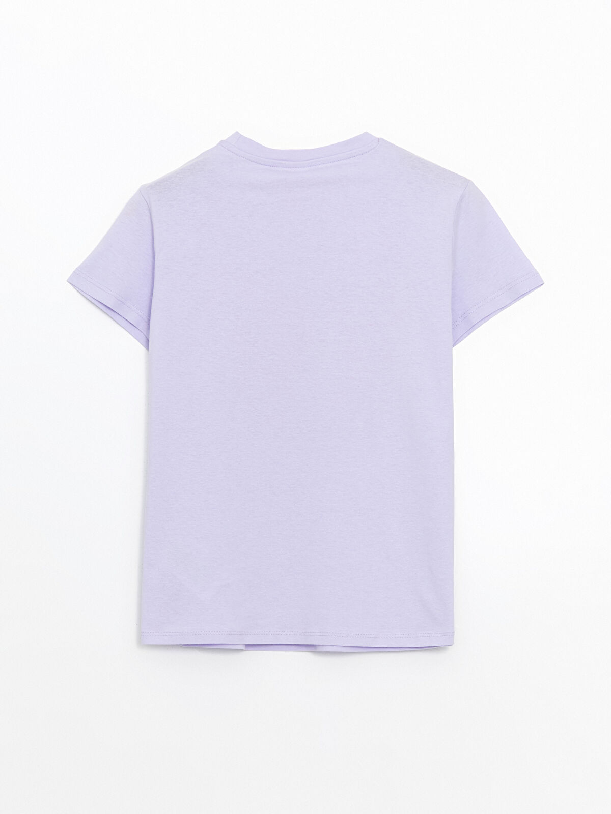 LCW Kids Crew Neck Butterfly Printed Girls' T-Shirt