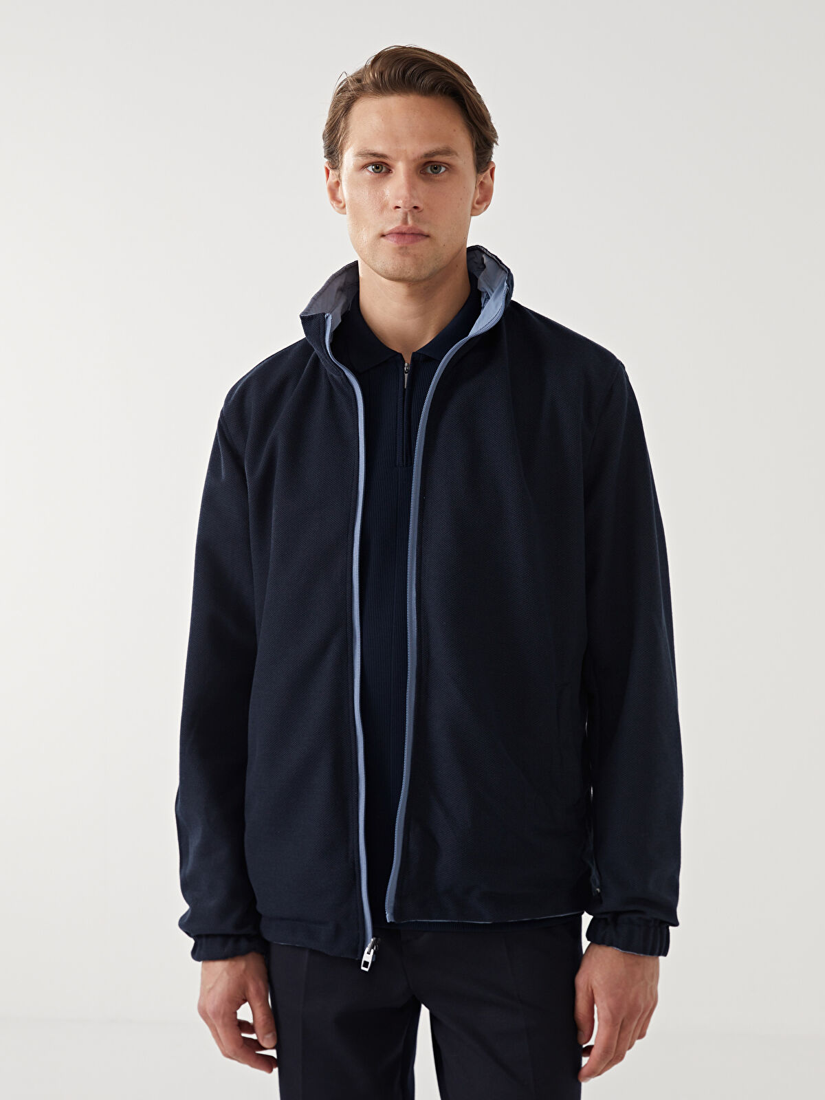 Regular Fit Hooded Men's Thin Coat -S51638Z8-H6C - LC Waikiki
