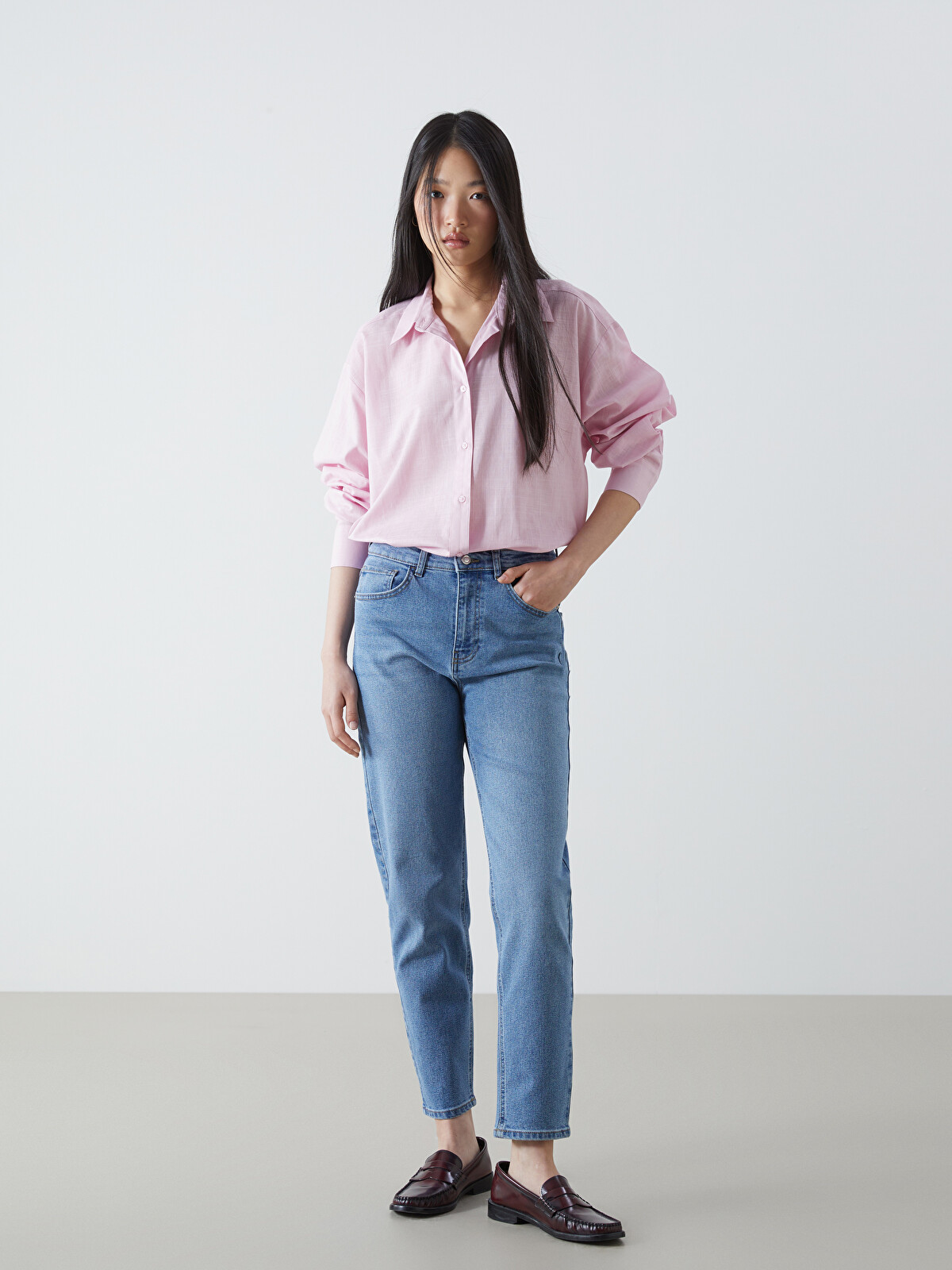LCW Jeans İndigo Mom Fit Kadın Jean Pantolon - S51947Z8-311 | LCW