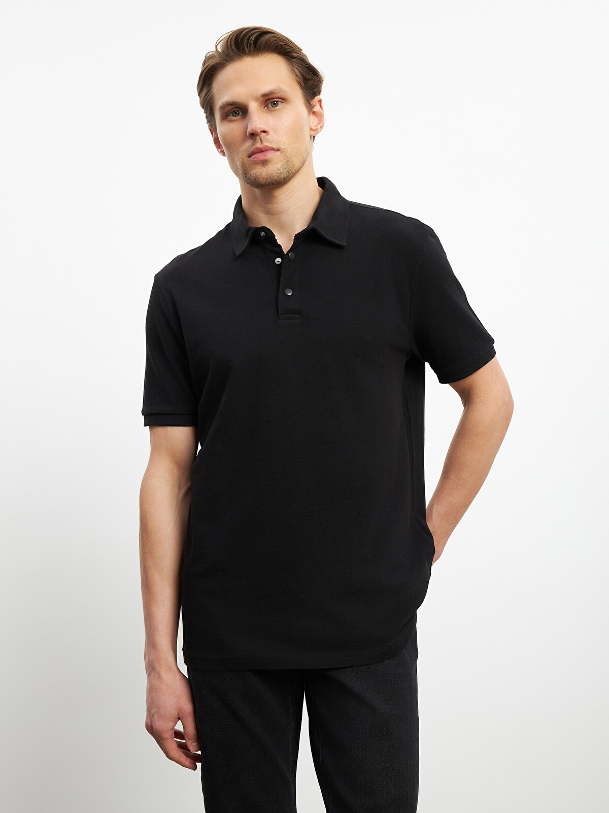 LCWAIKIKI Basic Polo Yaka Pike Erkek Tişört - S51973Z8-CVL | LC