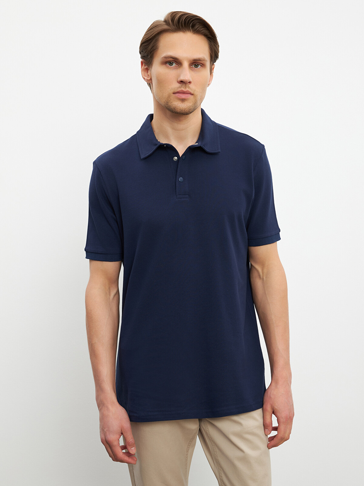 LCWAIKIKI Basic Polo Neck Pique Men's T-shirt - S51973Z8-SP7 | LC