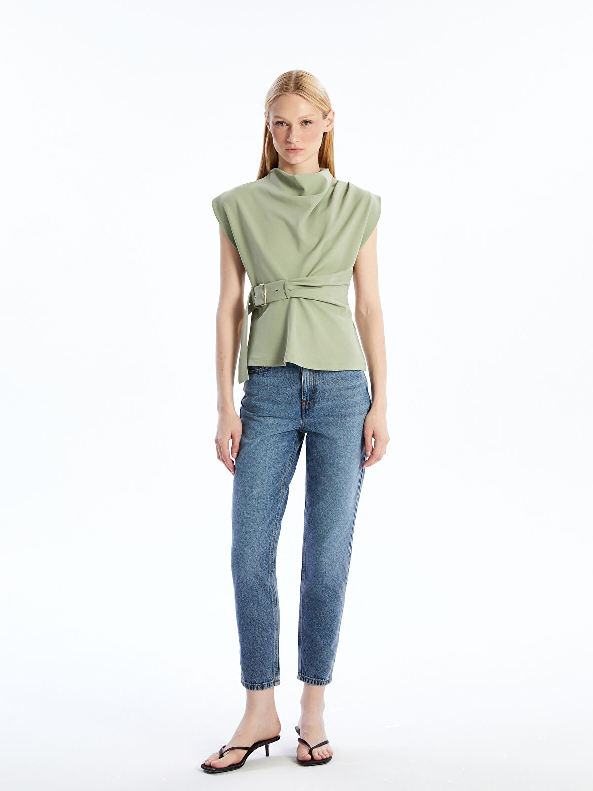 LCW Jeans İndigo Mom Fit Kadın Jean Pantolon - S52267Z8-507 | LCW