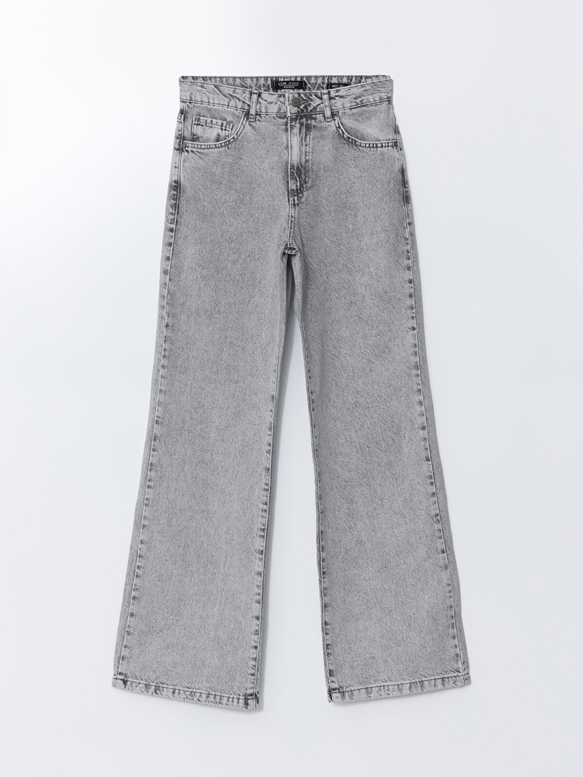 LCW Jeans Gri Wideleg Kadın Jean Pantolon - S52273Z8-GRD | LCW