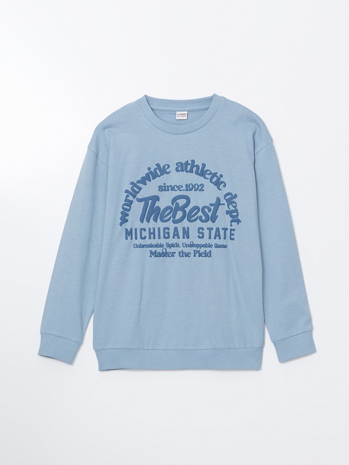 LCW Kids Mavi Bisiklet Yaka Erkek Çocuk Tişört - S52591Z4-Y9B | LCW