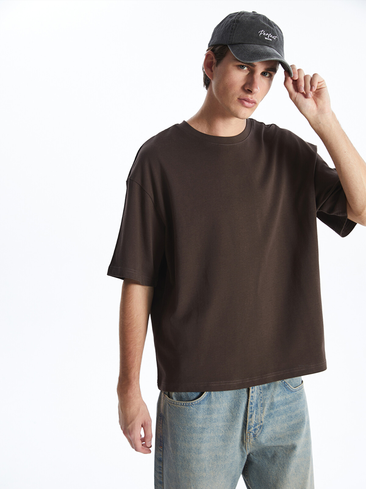 XSIDE Crew Neck Jersey Men's T-shirt - S52607Z8-ZD8 | LC Waikiki