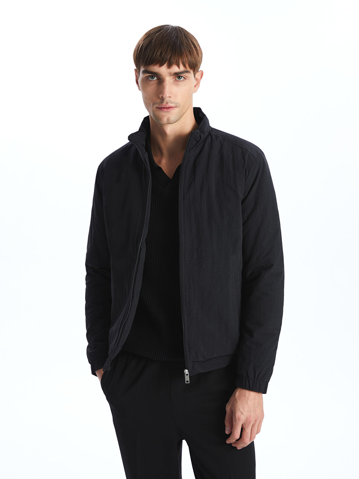 류ページ LCW Vision Lacivert Standart Kalıp Kapüşonlu Erkek Yağmurluk