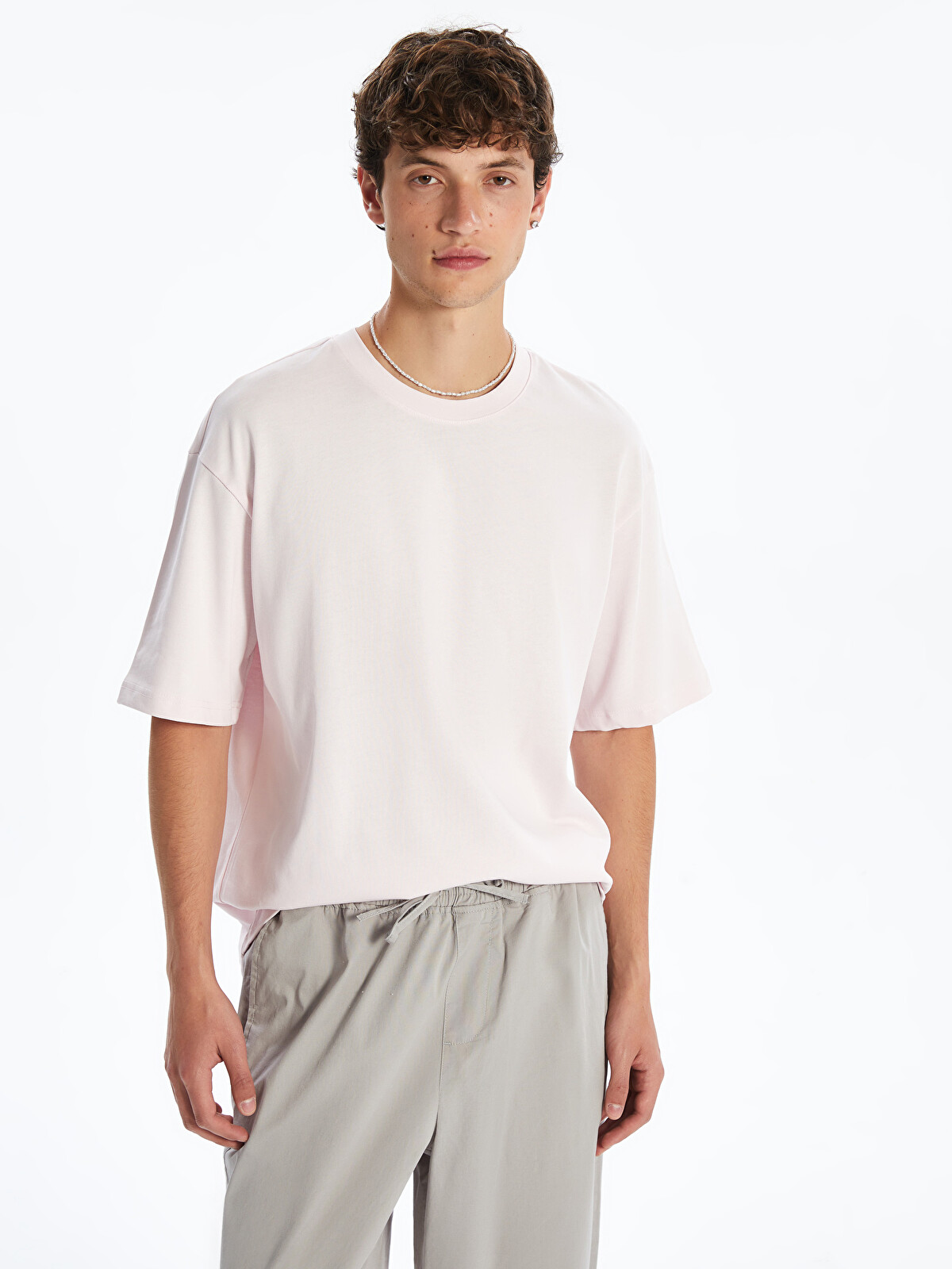 XSIDE Crew Neck Jersey Men's T-shirt - S52693Z8-14N | LC Waikiki