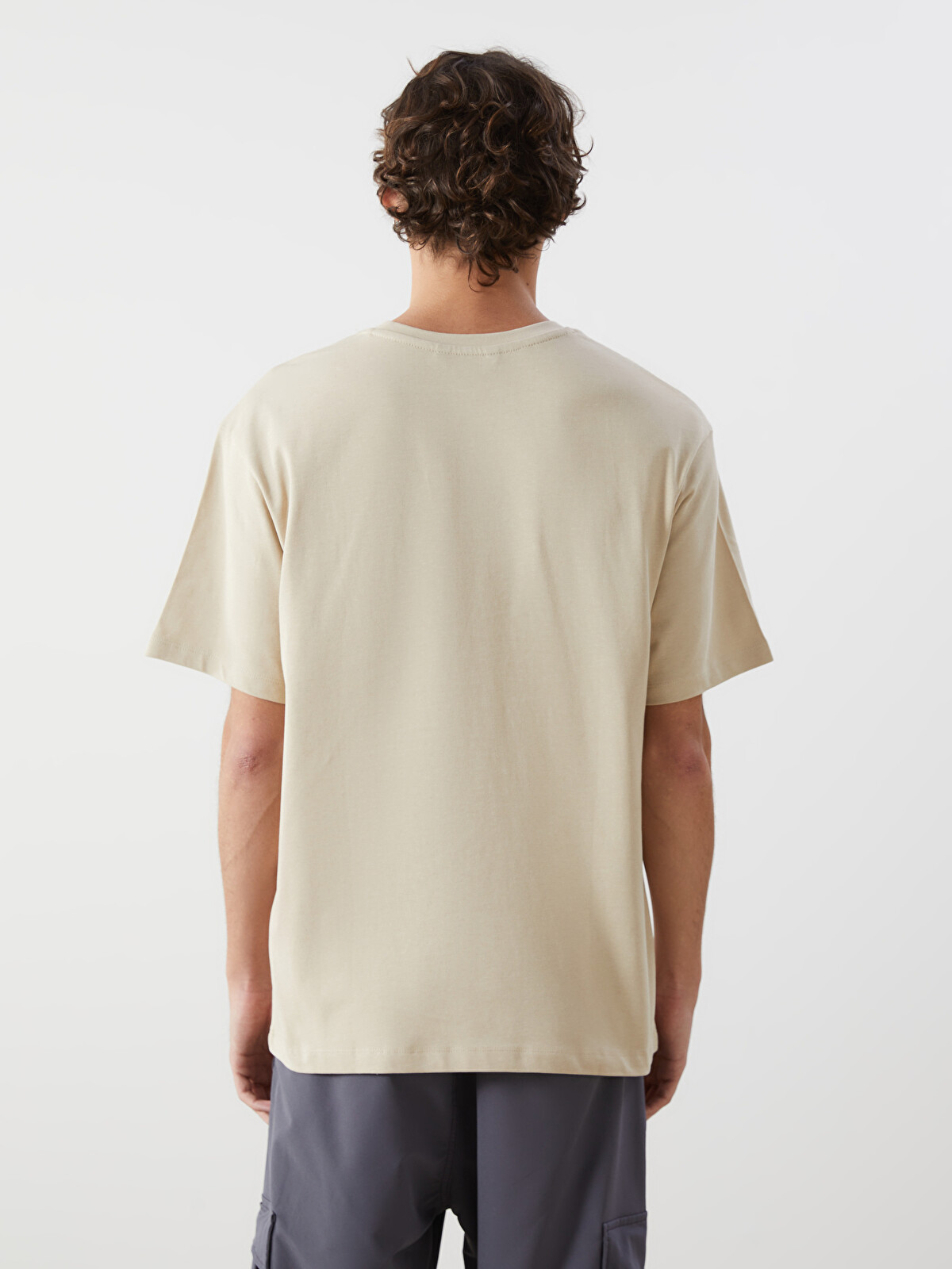 XSIDE Crew Neck Jersey Men's T-shirt - S52693Z8-YV2 | LC Waikiki