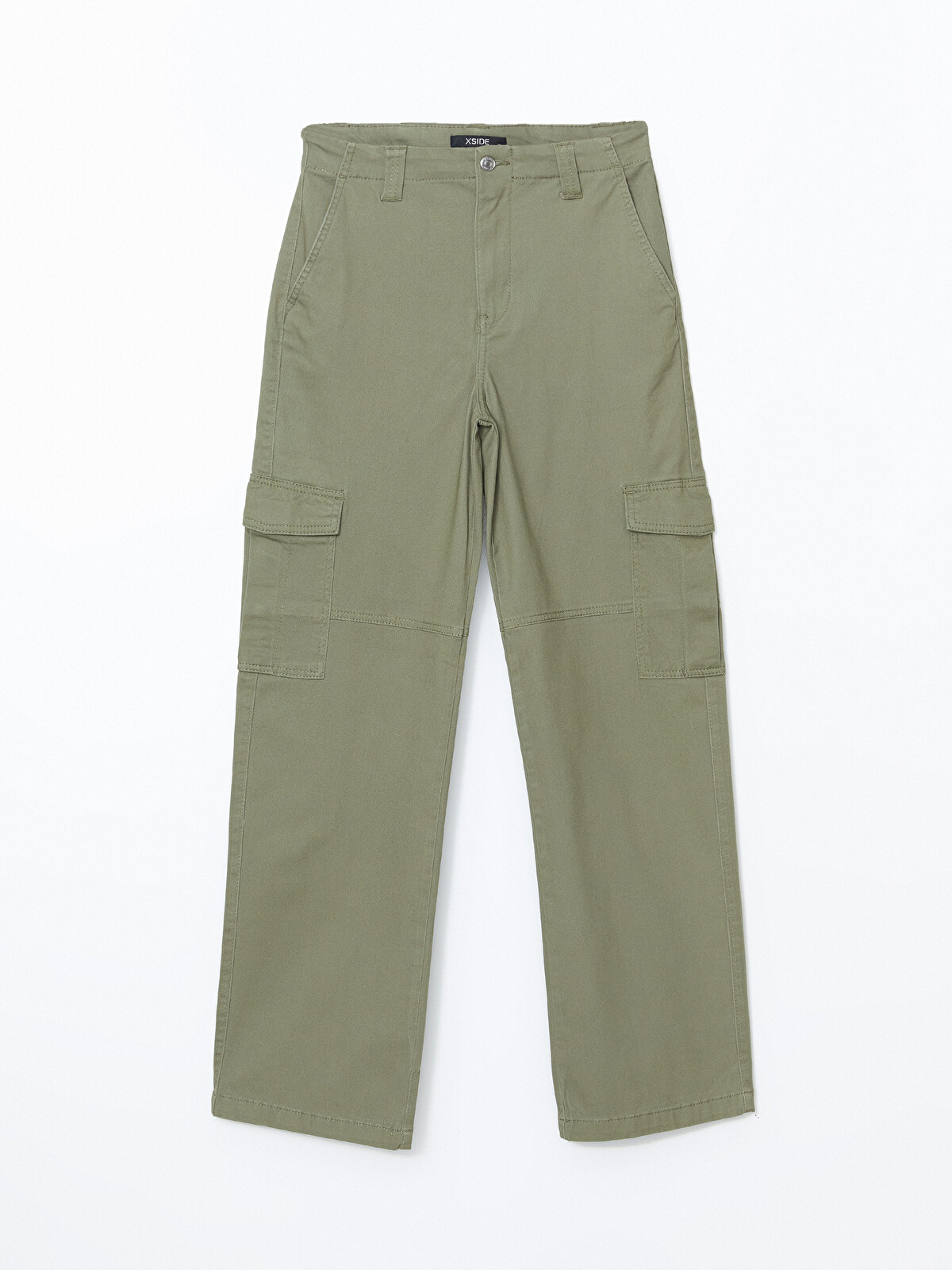 XSIDE Standart Fit Gabardin Kadın Kargo Pantolon - S52698Z8-VKZ