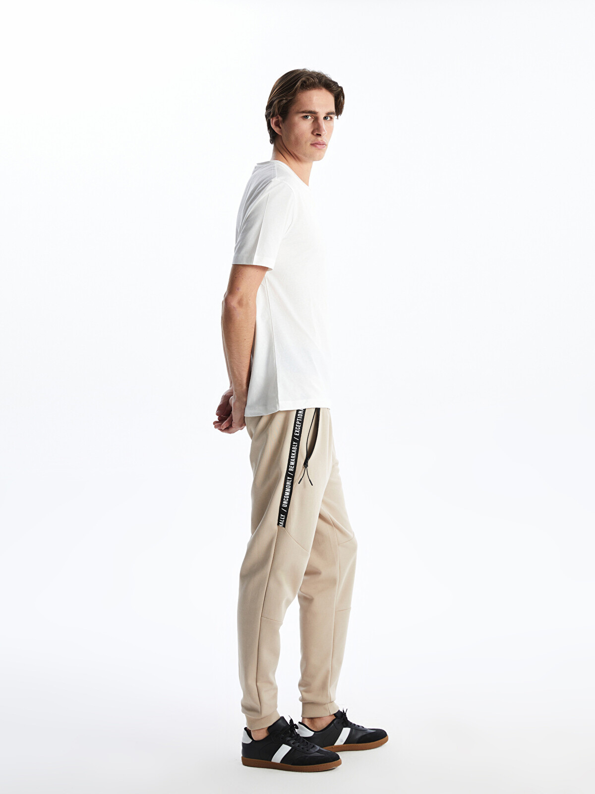 XSIDE Pantaloni de trening jogger pentru bărbați cu croială